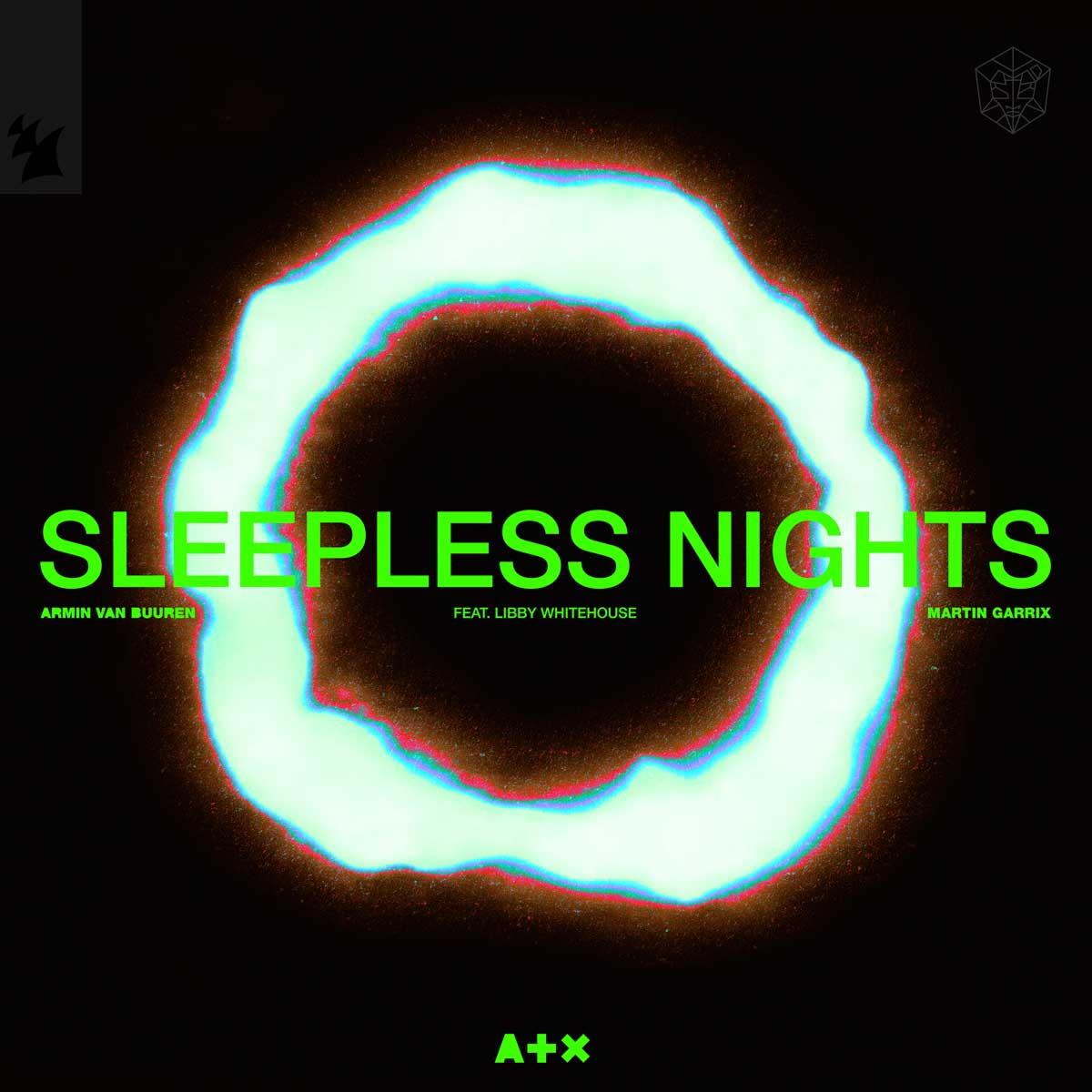 Martin Garrix Sleepless Nights single cover with Armin van Buuren
